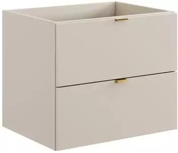 Lomado DURANGO-56 Waschtischunterschrank 60cm, kaschmir matt, 2 Schubladen