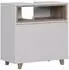 VICCO Elnor Waschbeckenunterschrank weiß/Eiche, 60x61cm, 2 Türen (56622)