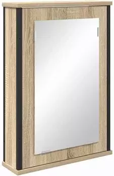 vidaXL Spiegelschrank Sonoma-Eiche 42x12x60cm Holzwerkstoff (868041)