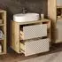 VICCO Viola Waschbeckenunterschrank Artisan-Eiche 80x60cm (60726)
