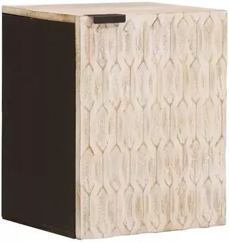 vidaXL Badezimmer-H&auml;ngeschrank wei&szlig;, Mango-Massivholz, 38x33x48cm (4017884)