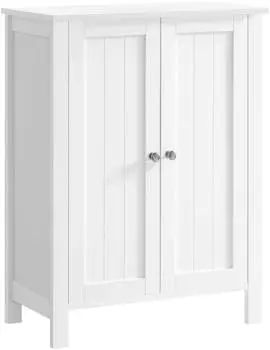 Vasagle Mira Badschrank, 2 verstellbare Einlegeb&ouml;den, 30x60x80cm, wei&szlig; (BCB60W)