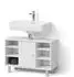 Livinity Fucino Waschbeckenunterschrank weiß, Holzwerkstoff, 80x54x32cm (52576)
