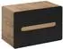 Lomado New-Luton Waschtischunterschrank 80cm, seidenmatt anthrazit/Wotan Eiche, 2 Schubkästen