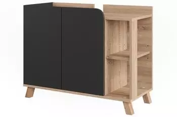 VICCO Karen Waschbeckenunterschrank Sonoma/Anthrazit 80x65cm (54687)
