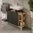 VICCO Karen Waschbeckenunterschrank Sonoma/Anthrazit 80x65cm (54687)