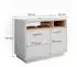 VICCO Beatrice Waschbeckenunterschrank weiß 80x64cm (34838)