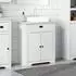 vidaXL BODO Waschbeckenunterschrank weiß 70x35x80cm