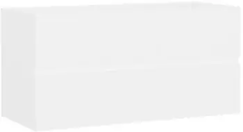 vidaXL Waschbeckenunterschrank wei&szlig; 90x38,5x45cm Holzwerkstoff (804755)