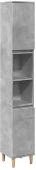 vidaXL Badezimmerschrank Sperrholz betongrau 30x30x190cm (857101)