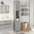 vidaXL Badezimmerschrank Sperrholz betongrau 30x30x190cm (857101)
