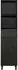 vidaXL Badschrank 38x33x160cm Mango Massivholz, schwarz (356841)
