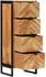 vidaXL Badschrank Massivholz Akazie und Eisen 40x30x100cm (372746)