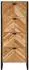 vidaXL Badschrank Massivholz Akazie und Eisen 40x30x100cm (372746)