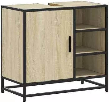 vidaXL Waschbeckenschrank Sonoma-Eiche 65x33x60cm Holzwerkstoff (849285)