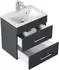Posseik Portus 500 SlimLine Waschtisch 50cm Graphit SoftTouch (PORTUS500000003DE)