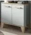 Inn.Furn Luna Waschbeckenunterschrank grün/Eiche, 2-türig, 60x61x34cm (800001515953)