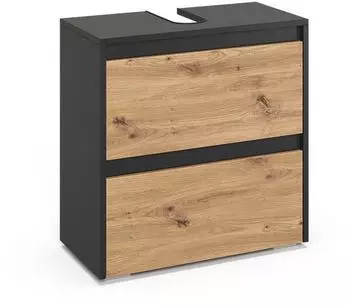 VICCO Majest Waschbeckenunterschrank Artisan, 2 Schubladen, 60,1x62cm (58696)