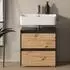 VICCO Majest Waschbeckenunterschrank Artisan, 2 Schubladen, 60,1x62cm (58696)