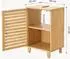 en.casa Iveland Waschbeckenunterschrank Bambus, 1 Tür, 60x40x30cm