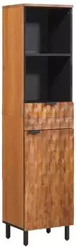 vidaXL Badezimmerschrank, Massivholz Mango, braun, 38x33x160cm (4017922)