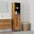 vidaXL Badezimmerschrank 38x33x160cm, Massivholz Mango, braun (4017778)