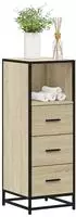 vidaXL Badschrank Sonoma-Eiche 35x37,5x100 cm Holzwerkstoff