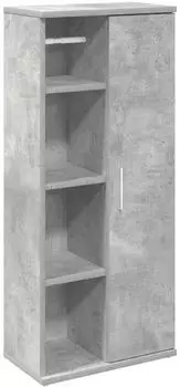 vidaXL Badezimmerschrank mit Rollenhalter betongrau 39x22x90cm (858527)