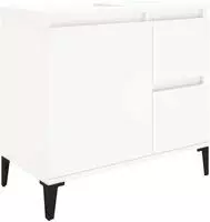 vidaXL Badschrank Wei&szlig; 65x33x60 cm Holzwerkstoff
