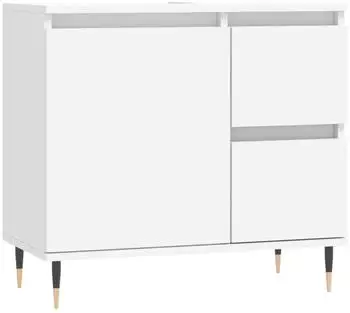 vidaXL Badezimmerschrank wei&szlig; 65x33x60cm Holzwerkstoff (831596)