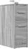vidaXL Schmaler Badschrank mit Rollen, Grau Sonoma, Holzwerkstoff (855282)
