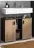 Inn.Furn Livia Waschbeckenunterschrank Eiche Artisan/grau, 6 Fächer, 80cm