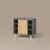 Livinity Fucino Waschbeckenunterschrank Goldkraft Eiche/Anthrazit 60x54cm, 6 Fächer (800001107352)