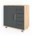 VICCO Ilias Waschbeckenunterschrank Eiche Anthrazit, 60x60cm