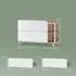 Livinity Marano Waschbeckenunterschrank Sonoma Eiche/weiß, 100x65cm, 2 Schubladen