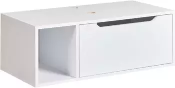 Beliani Cascavel H&auml;nge-Waschbeckenunterschrank 80cm, wei&szlig; (Cascavel)
