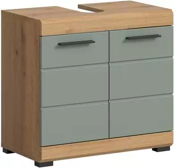 Albert Roller Waschbeckenunterschrank SCOUT Salbei Artisan Eiche 2 T&uuml;ren