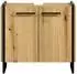 trendteam Safiya Waschbeckenunterschrank Evoke Oak/schwarz, 60x56x34cm