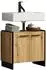 trendteam Safiya Waschbeckenunterschrank Evoke Oak/schwarz, 60x56x34cm