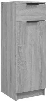vidaXL Badschrank Grau Sonoma, Holzwerkstoff, 32x34x90cm (817058)