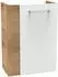 Fackelmann Milano Waschbeckenunterschrank hängend, schmal, weiß/hellbraun, 44×60×24,3cm (86064)