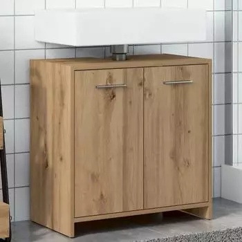 vidaXL Waschbeckenunterschrank Artisan-Eiche 60x33x60cm Holzwerkstoff (856040)