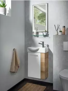 Fackelmann MILANO SBC Waschbeckenunterschrank h&auml;ngend, wei&szlig;, 45cm (42302245-0)