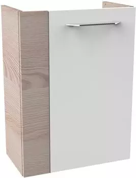 Fackelmann B.CLEVER Waschbeckenunterschrank schmal, h&auml;ngend, 44cm, wei&szlig;/Esche (SBC)