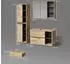 Livinity Badmöbel-Set, Eiche Artisan, Anthrazit, Holzwerkstoff, 18 Fächer, 2 Schubladen, Rechteckig, 100x60x45 cm