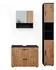 VICCO Badmöbel-Set, Eiche Wotan, Anthrazit, Holzwerkstoff, 11 Fächer, 2 Schubladen, Rechteckig, 80x58.6x41 cm