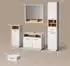 Livinity Badmöbel-Set, Weiß, Sonoma Eiche, Holzwerkstoff, 16 Fächer, 1 Schubladen, Rechteckig, 80x93x40 cm