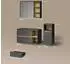 Livinity Badmöbel-Set, Anthrazit, Eiche, Holzwerkstoff, 11 Fächer, 2 Schubladen, Rechteckig, 100x75x45 cm
