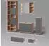 Livinity Badmöbel-Set, Eiche, Anthrazit, Holzwerkstoff, 20 Fächer, 7 Schubladen, Rechteckig, 80x60x33 cm