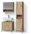 Livinity Badmöbel-Set, Eiche Wotan, Holzwerkstoff, 10 Fächer, 1 Schubladen, Rechteckig, 70x63x45 cm